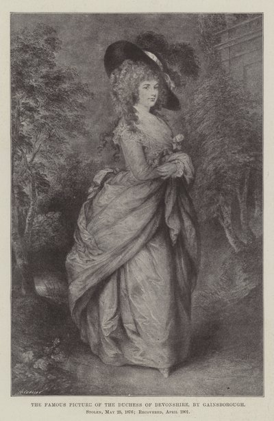 El famoso cuadro de la Duquesa de Devonshire de Thomas Gainsborough